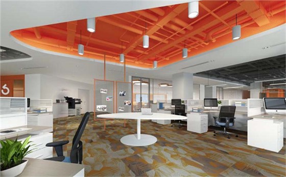 办公室空间设计效果图&mdash;利来w66最给利装饰