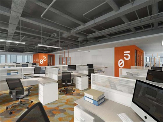 办公室空间设计效果图&mdash;利来w66最给利装饰
